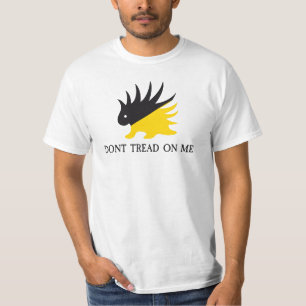 T-shirt Drapeau Ancap logo Porc-épic parodie de drapeau de