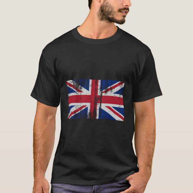 T-shirt Drapeau Anglais Drapeau Anglais Royaume-Uni (Devant)