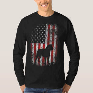 T-shirt Drapeau anglais Mastiff américain 4 juillet Usa Pa