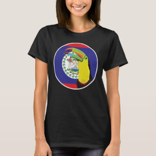 T-shirt Drapeau animal national du Belize Toucan Belizé