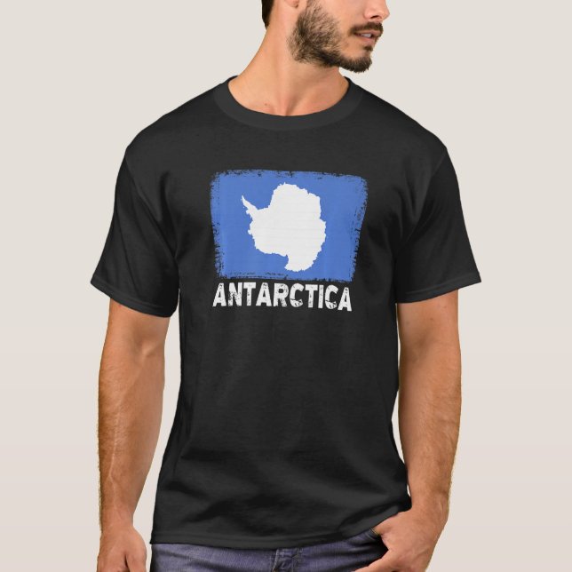 T-shirt Drapeau Antarctique Soutien Femmes Populations Ant (Devant)