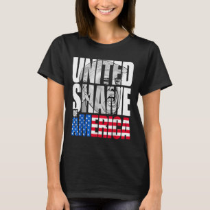 T-shirt Drapeau Anti Trump United Shame Of America