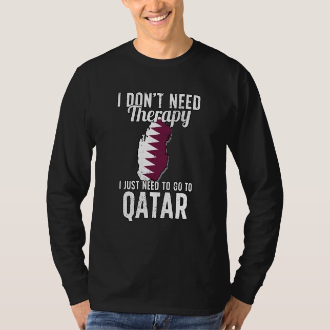 T-shirt Drapeau arabe I Qatar Drapeau I Vacances au Qatar (Devant)