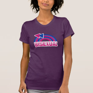 T-SHIRT DRAPEAU ARC-EN-CIEL BISEXUEL