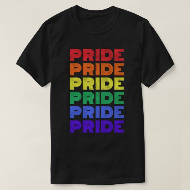 T-shirt Drapeau arc-en-ciel de Pride (LGBT) (Design devant)