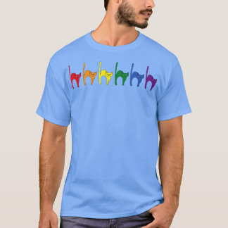 T-shirt Drapeau arc-en-ciel des chats mignons
