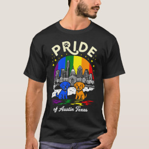 T-shirt Drapeau arc-en-ciel des chiens de la fierté de la