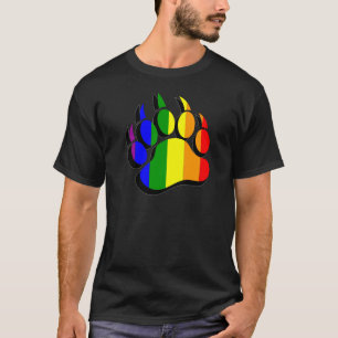 T-shirt Drapeau arc-en-ciel gris