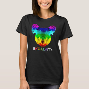 T-shirt Drapeau arc-en-ciel Koala Pun mignon Gay pride Lgb