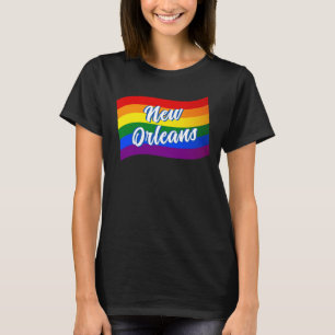 T-shirt Drapeau arc-en-ciel Nouvelle-Orléans Gay pride LGB