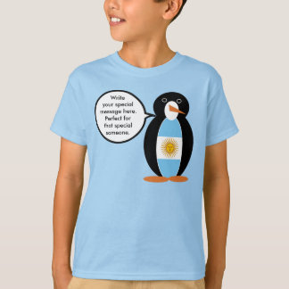 T-shirt Drapeau argentin Manchot Ms Personnalisé