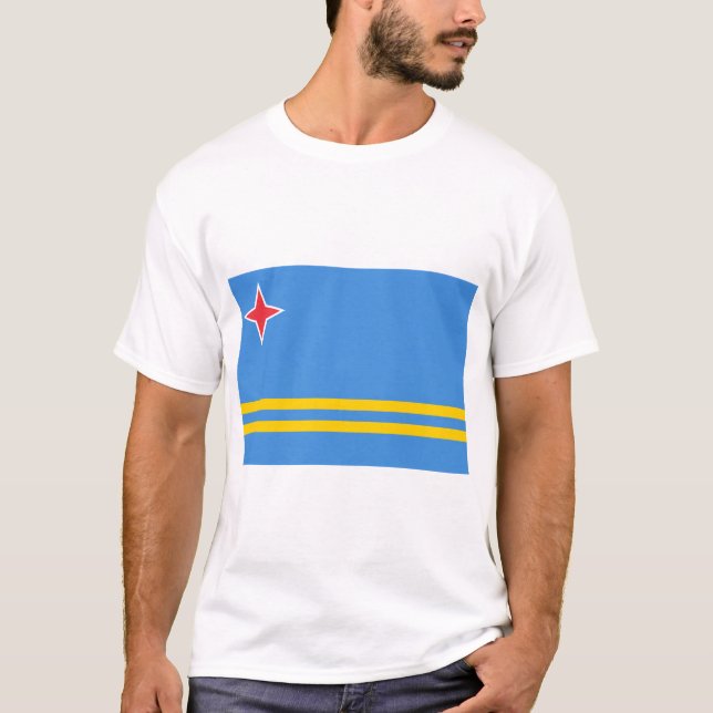 T-shirt Drapeau Aruba (Devant)