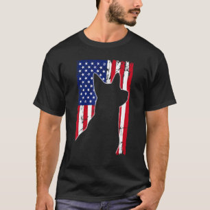 T-shirt Drapeau australien chien de bétail papa maman chio