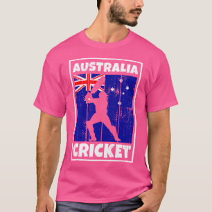 T-shirt Drapeau Australien De Cricket Drapeau Australien D