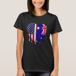 T-shirt Drapeau australien du Mois australien du patrimoin