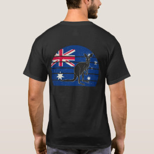 T-shirt Drapeau australien Kangaroo Australia Tee