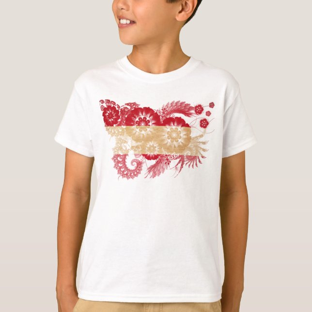 T-shirt Drapeau Autriche (Devant)