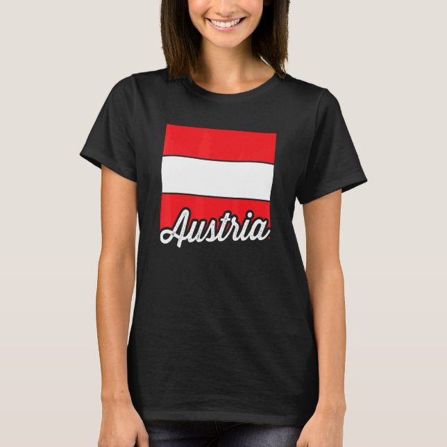 T-shirt Drapeau Autriche Drapeau Autriche Autriche (Devant)