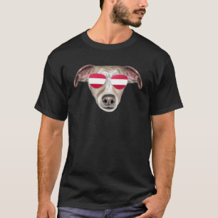 T-shirt Drapeau autrichien Whippet Chien Autriche Poche