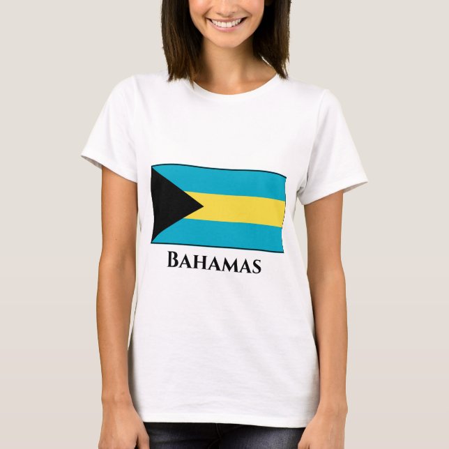 T-shirt Drapeau Bahamas (Devant)