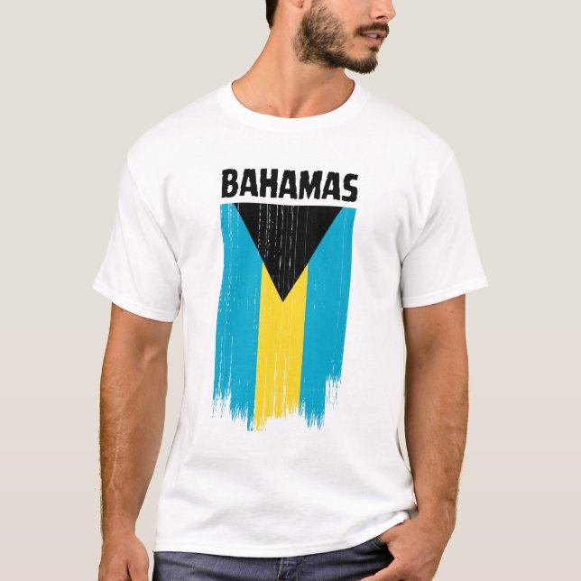 T-shirt Drapeau Bahamas (Devant)