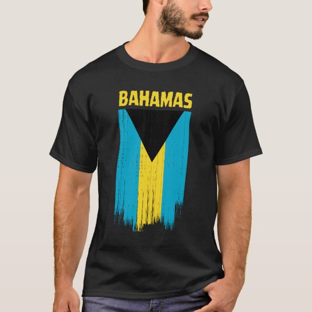 T-shirt Drapeau Bahamas (Devant)