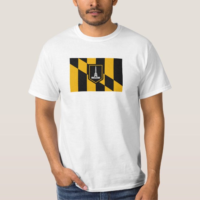 T-shirt Drapeau Baltimore (Devant)