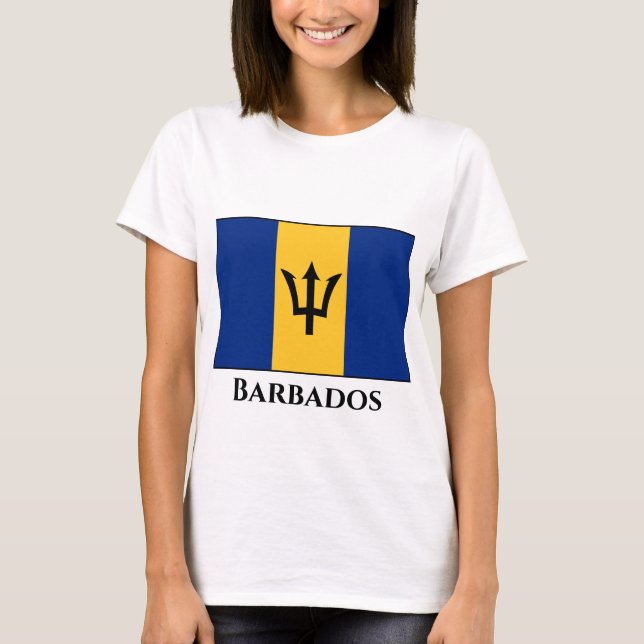 T-shirt Drapeau Barbade (Devant)
