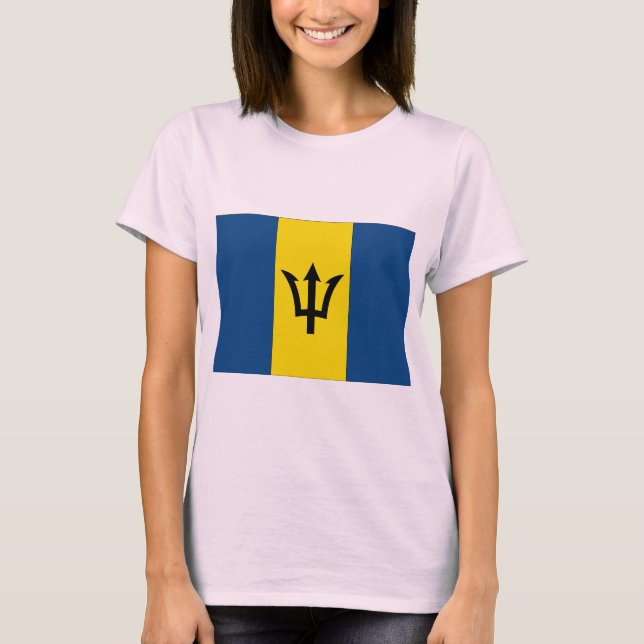 T-shirt Drapeau Barbade (Devant)