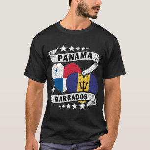 T-shirt Drapeau Barbade Et Aanama
