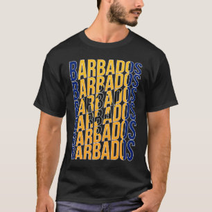 T-shirt Drapeau barbadien Patrimoine barbadien Fier R barb