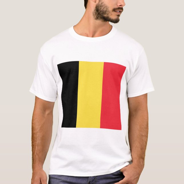 T-shirt Drapeau belge (Devant)
