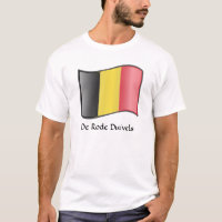 T-shirt Drapeau Belge De Rode Duivels