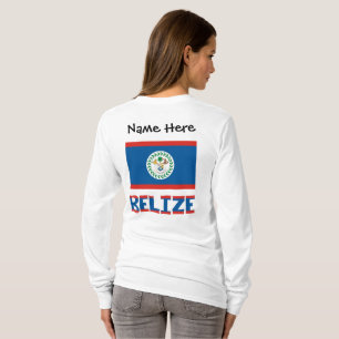 T-shirt Drapeau bélizien personnalisé 