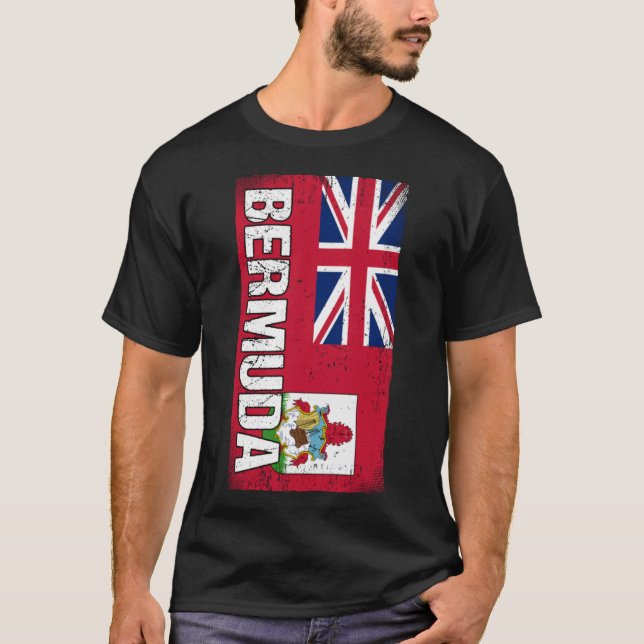 T-shirt Drapeau Bermudes Bermudes 1 (Devant)