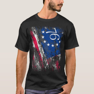 T-shirt Drapeau Betsy Ross 1776 4 juillet patriotique