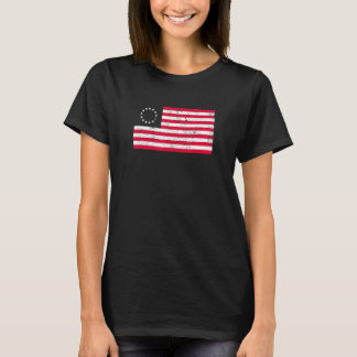 T-shirt Drapeau Betsy Ross en état de détresse