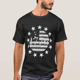 T-shirt Drapeau Betsy Ross Usa 1776