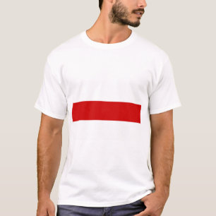 T-shirt Drapeau biélorusse (rouge et blanc)