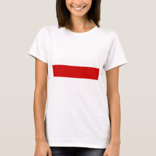T-shirt Drapeau biélorusse (rouge et blanc)