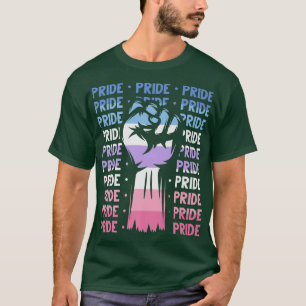 T-shirt Drapeau bigenre LGBTQ Poing Mois de la fierté gay