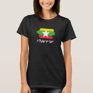 T-shirt Drapeau birman Myanmar 1