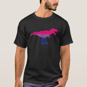 T-shirt Drapeau Bisexuel Dino Rex Droite Ally Lgbtq Gay Pr