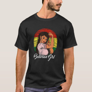 T-shirt Drapeau bolivien Bolivie Fille bolivienne