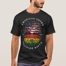 T-shirt Drapeau bolivien des racines boliviennes cultivées