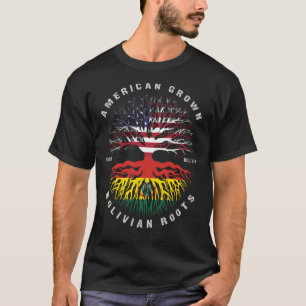 T-shirt Drapeau bolivien des racines boliviennes cultivées