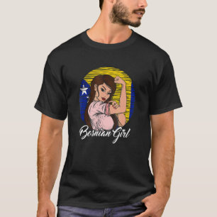 T-shirt Drapeau bosniaque Bosnie-Herzégovine Bosniaque fil