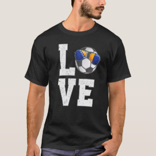 T-shirt Drapeau bosniaque de soccer