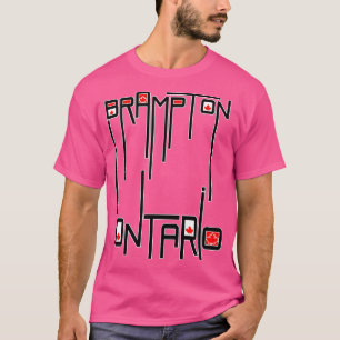 T-shirt Drapeau Brampton Ontario Canada