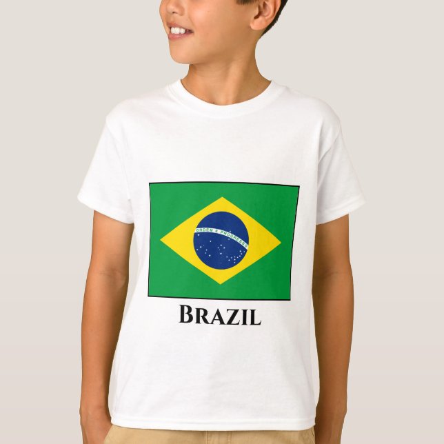 T-shirt Drapeau Brésil (Brésil) (Devant)